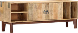 vidaXL - Tv-meubel - 130x30x46 - cm - massief - ruw - mangohout
