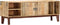 vidaXL - Tv-meubel - 130x30x46 - cm - massief - ruw - mangohout