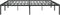 vidaXL - Bedframe - metaal - zwart - 183x213 - cm