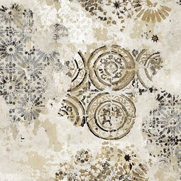Noordwand - Behang - Zero - Etnic - Circles - zandkleurig
