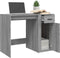 vidaXL - Bureau - 100x49x75 - cm - bewerkt - hout - grijs - sonoma - eikenkleurig