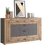 Furnilux Freno - Dressoir - Praktische indeling - Grijs Eiken 40x160x90cm