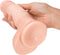 King Cock Realistische Dildo 7 Inch met Ballen - beige