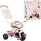Smoby Be Fun Comfort Pink - Driewieler - Loopfiets - Handrem Stuurbegrenzer Veiligheidshandvatten