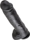 Pipedream King Cock Realistische Dildo met Ballen en Zuignap - 28 cm - Zwart