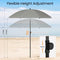 Woltu Parasol Balkonparasol - UV-bestendig en waterdicht - Verstelbaar in hoogte en hoek - Rond