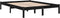 vidaXL - Bedframe - massief - grenenhout - zwart - 120x200 - cm