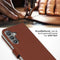 Selencia Samsung Galaxy S24 - Echt Lederen Bookcase - 3 Pashouders - Lichtbruin