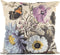 Anna's collection buitenkussen bloem - wit - 45 x 45 cm - Water en UV bestendig