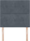 vidaXL - Hoofdbord - met - Knopen - Tufted - Donkergrijs - 80 - cm - Fluweel