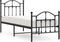 vidaXL - Bedframe - met - hoofd- - en - voeteneinde - metaal - zwart - 75x190 - cm