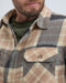 Life Line Jervis Padded Flannel Shirt Heren Beige Maat 3xl