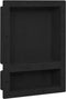 vidaXL - Douchenis - met - 2 - vakken - 41x51x10 - cm - matzwart