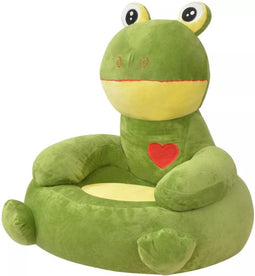 vidaXL - Pluche - kinderstoel - kikker - groen