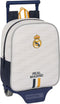 Schoolrugzak met Wielen Real Madrid C.F. Wit 22 x 27 x 10 cm
