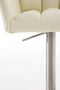 Barkruk Sarpsborg Stof met 4-poots frame W, Crème