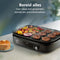 Philips Tafelgrill HD6210/90 - Instelbare temperatuur 2400W - Zwart