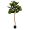 Ficus Lyrata Kunstplant – Realistische Fiddle Leaf Plant | H165 x Ø95 cm – Onderhoudsvrij Groen Stat
