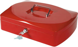 Q-CONNECT geldkoffer, 325 x 235 x 85 mm, rood