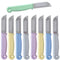 Solingen Schilmesje – RVS Glad – 16 cm met Blade Cover – Pastel Mix – 10 Stuks