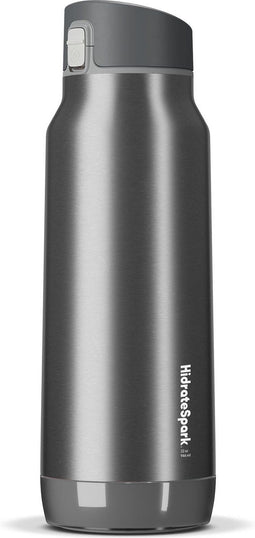 Hidrate Spark Chug - Slimme waterfles - LED verlichting - Roestvrij staal - 946ml - Zilverkleurig