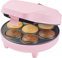 Bestron ACC217P - Cupcake maker - 700W met antiaanbaklaag - Roze