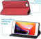 iMoshion Hoesje Geschikt voor iPhone SE (2022) / SE (2020) / 8 / 7 Hoesje Met Pasjeshouder - iMoshion Slim Folio Bookcase - Rood