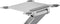 Gembird NBS-D1-03 - Opvouwbare aluminium notebookstandaard - Traploze hoogteverstelling - Zilver