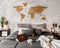 Wooden Amsterdam Wereldkaart - Muurdecoratie - Eikenhout - 150 x 75 cm