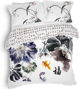 Heckett & Lane Nakita - Dekbedovertrek - Lits-jumeaux - 260x200/220 cm + 2 kussenslopen 60x70 cm - Insignia Blue
