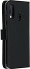Selencia Galaxy A20e - Echt Lederen Bookcase - Ruimte voor 3 pasjes - Zwart