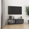 vidaXL - Tv-meubel - 110x30x33,5 - cm - massief - grenenhout - grijs