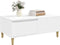 vidaXL - Salontafel - 90x50x36,5 - cm - bewerkt - hout - wit