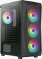 Aerocool Falcon - Midi Tower PC - ATX µATX Mini-ITX - Plexiglas zwart