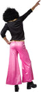 Dressforfun - Mannenkostuum Funky Disco Dancer - Tweedelig met gouden accenten - Zwart & Roze