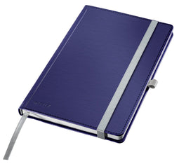 Leitz Style Notitieboek A5 Gelijnd - met Harde Kaft - 100 Grams Papier - Titanium Blauw