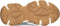 POSH by Poelman POLLY - Dames Sneakers - Vetersluiting chunky zool 4 cm - Beige denim