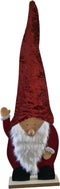 House of Seasons Kerstman Kerstmis Figuur - 28x8x95 cm - Donkerrood