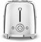 Smeg TSF01SSEU - Broodrooster - 950W 2 sleuven 6 bruining-niveaus - Chroom