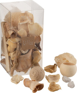 J-Line doos Gedroogde Noten - bamboe - naturel