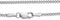 Majestine - 925 Zilveren Hanger met Ketting - Gerhodineerd - 45 cm
