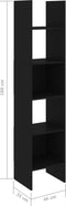 vidaXL - Boekenkast - 40x35x180 - cm - bewerkt - hout - zwart