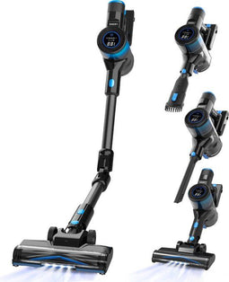 Sanovy Turbo Flex X28 Steelstofzuiger Draadloos - Zonder Zak - Op Accu - 350W - 28Kpa - Met