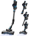 Sanovy Turbo Flex X28 Steelstofzuiger Draadloos - Zonder Zak - Op Accu - 350W - 28Kpa - Met