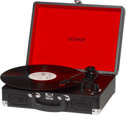 Denver VPL-120 - USB Platenspeler met Ingebouwde Speakers - Auto-stop Functie - Zwart