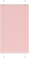 vidaXL - Plissé - rolgordijn - 80x100 - cm - stofbreedte - 79,4 - cm - polyester - roze