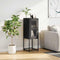 vidaXL - Dressoir - 36x39x107 - cm - koudgewalst - staal - zwart