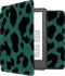 imoshion E-reader Hoesje - Geschikt voor Amazon Kindle (2022) 11th gen, Amazon Kindle (2024) - Design Sleepcover Bookcase - Green Leopard