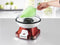 GourmetMaxx Suikerspinmachine rood/wit