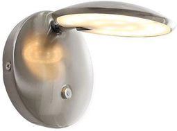 Steinhauer Zenith LED - Wandlamp - Dimbaar - Staal - H:12cm - Ø:12cm